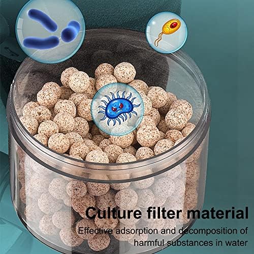 Esponjas bioquímicas do aquário dongker, esponjas de peixes esponjas filtro com contêiner de mídia para oxigênio