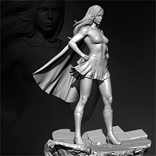 1/24 Kit de modelo de resina de guerreira feminina fantástica, peças de resina não montada e não pintada