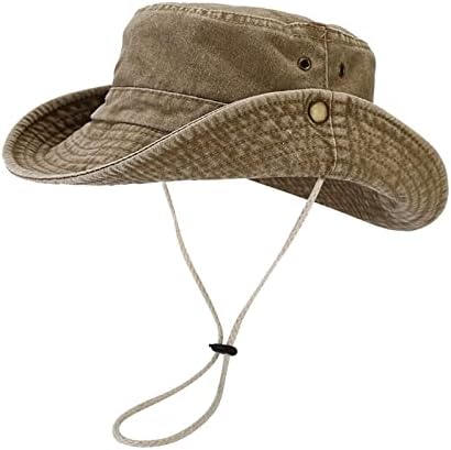 Jeans unissex lavado com o chapéu clássico de balde de boonie chapéu de chapéu de chapéu de chapéu