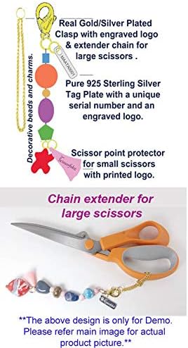 Scissors FOBs by Scissorfobz-Natural Collection- Chave da chave da chave de pulseira de pulseira de pulseira