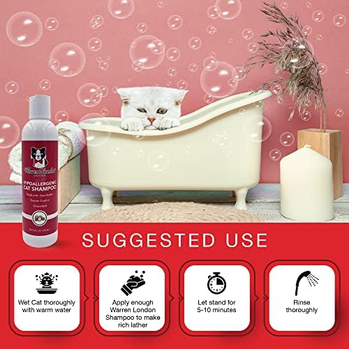 Warren London Shampoo e Condicionador Hipoalergênico Hipoalergênico | Banho de gato com manteiga