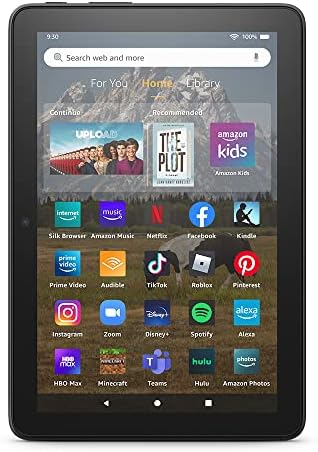 Pacote de tablets: inclui novos comprimidos Fire HD 8, tela HD de 8 ”, 32 GB e feita para fones de