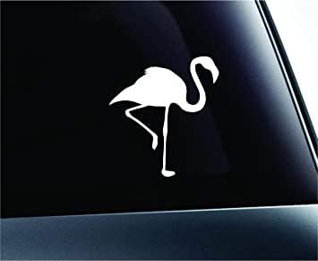 Símbolo de silhueta de flamingo de carro decalque