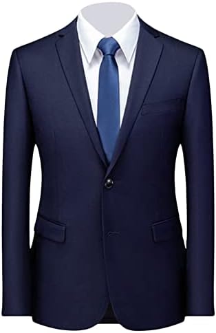 Men clássico Slim Fit Daily Blazer One Button Lapela Slim Business Jacket casual Casual Wedding Party Sport