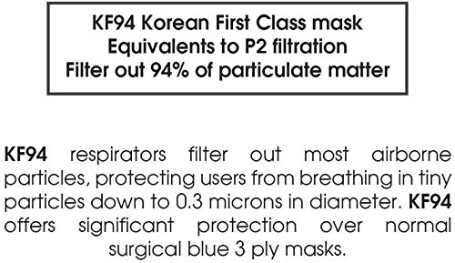 [Pacote de 30] Bom dia coreano preto kf94 certificado confortável máscara facial feita para adulto, fabricado na