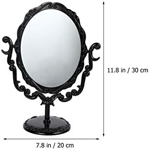 Espelho de barbear de espelho vintage sherchpry, espelho de maquiagem vintage, espelho rotativo de mesa, espelho