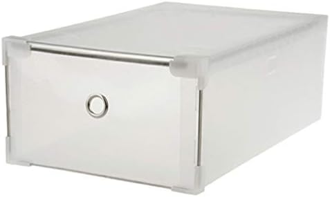 Caixa de armazenamento de sapatos dobráveis ​​multifuncionais de DJLSS, caixa de gaveta transparente de plástico
