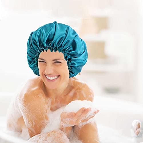 Cascas de chuveiro para mulheres reutilizáveis ​​femininas à prova d'água Casas de banho reutilizáveis