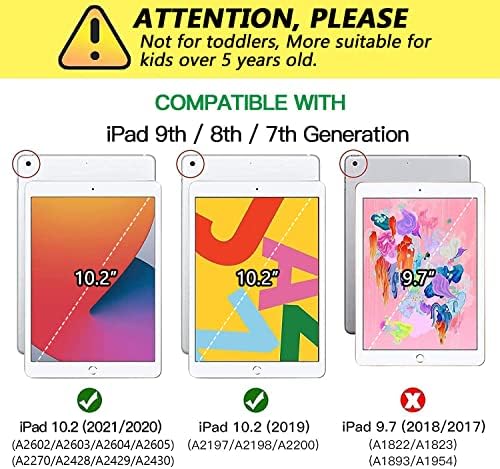 Grifobes para iPad 9th Generation Case, iPad 8th/7th Generation Caso 2021/2020/2019, Proteção robusta de proteção