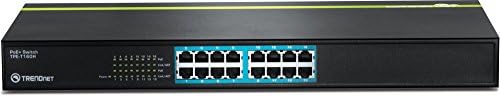 Trendnet 16-porta 10/100 Mbps GreenNet Poe+ Switch Rack Montable, TPE-T160H