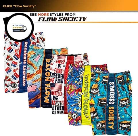 Flow Society Sponge Lax Boys Lacrosse Shorts | Shorts LAX de meninos | Shorts de lacrosse para meninos