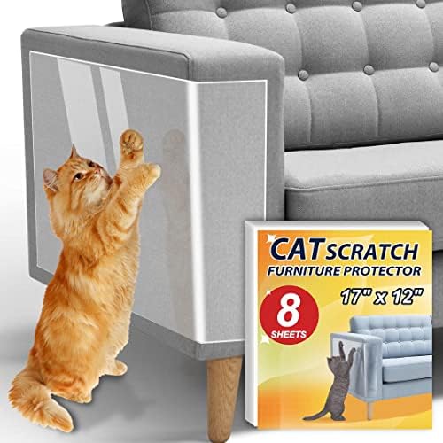 Jetczo Cat Scratch Furniture Protect, 8 pacote 17 x 12 polegadas mais espessos anti -ratch mobiliário