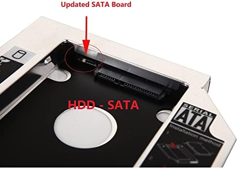 Dy-Tech 2nd Sata HDD SSD DUCO CADDY Adaptador para Lenovo Ideapad Y580 Y580N Y580P