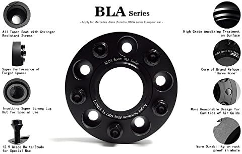 Bloxsport 2pcs 31mm PCD 5x130 CB84.1 Adaptadores de roda centrados no hub Adaptadores de roda forjes