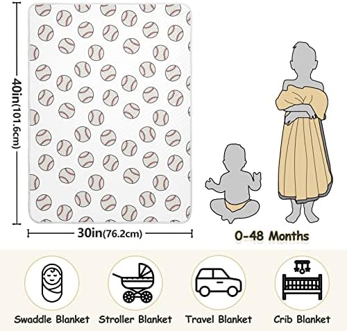 Cobertores de bebê de beisebol rabiscos para meninos super macios e macios Cobertores para meninas para