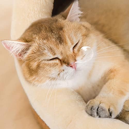 Camas de gatos Lcybem para gatos internos - caverna de cama de gato com travesseiro almofadado removível, algodão