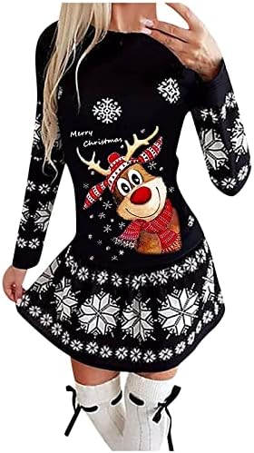vestido vintage lcepcy para mulheres inverno natal plus size manga longa vestidos de festas de festas