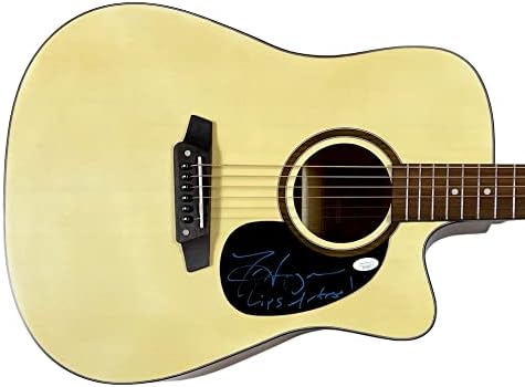 Jack Ingram autografou a mão assinada com dreadnaught gunic violão música country jsa autêntico