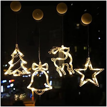 Eoflw LED Christmas Ins Insctort Christmas Tree Decoration Lights String Christmas Old Man Snowman