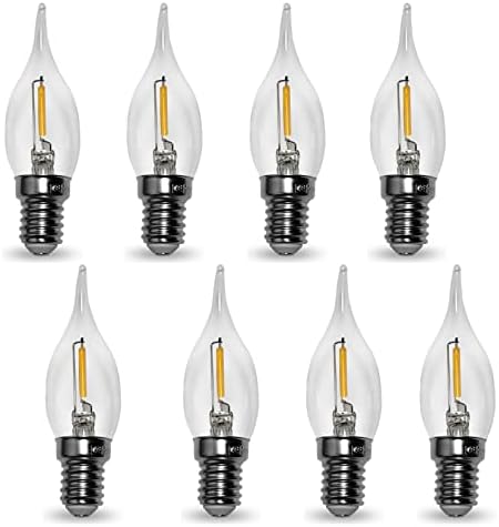 YDJOO E12 LED LUZ EDISON LUZ 0.5W LED FILamento vintage Bulbos de lustre