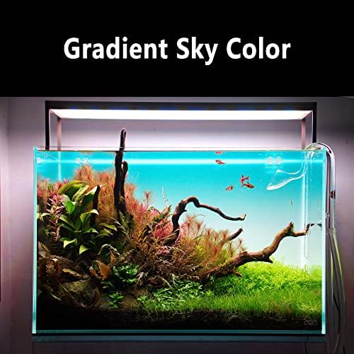 FJARDE Aquário Backlight Screen-Fish Tank Background Light, para aquário sem aro, Painel de cores de gradiente