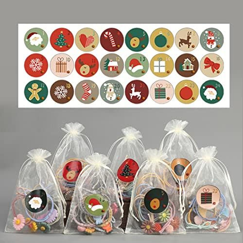 Sewacc 288pcssheets Gifting, artesanato Scrapbook Elk Sticping Stickers Decorações de Natal Decalques