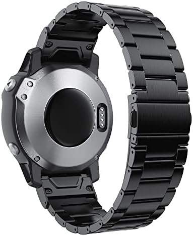 Dfamin 26 22 20mm WatchBand para Garmin Fenix ​​7x 7 7s 6x 6 6s Relógio Redução de aço inoxidável de aço inoxidável