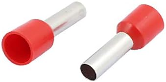 X-Dree 1000pcs E6012 Tubo de plástico vermelho pré-isolado Ferrules de fiação Os conectores de terminais