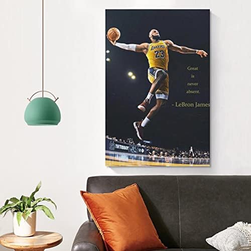Poster inspirado em esportes de basquete de Caluu LeBron James