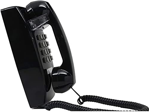 Linha de linha única clássica 2554 Telefone de parede com controle de volume de Ringer e aparelho