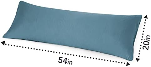 Passagem levemente super macia - Microfibra lavada travesseiros leves do tamanho do corpo azul 1pcs, cuidados fáceis