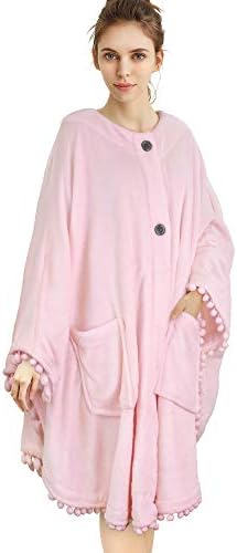 PAVILIA Angel Wrap Poncho Cobertor para mulheres | Presente de cobertor vestível quente e macio, Shawl
