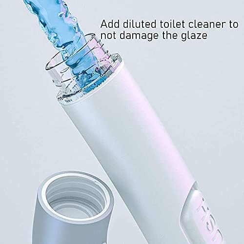 Escovas de vaso sanitário Brush com suporte, pincel de spray conjunto de limpeza profunda de limpeza rápida