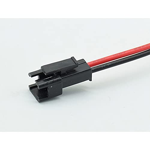 10pcs/5Pairs 10cm JST Sm 2pins plugue masculino para fêmea conector de cabos de cabos de cabos de cabos