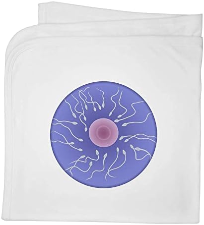Azeeda 'ovo e espermatozóides' cobertor/xale de algodão