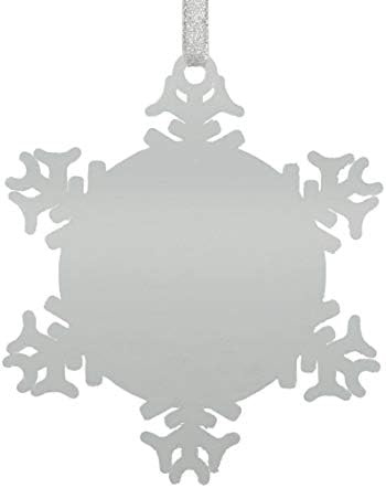 Decoração personalizada de ornamentos de Natal personalizados decoração em forma de floco de neve