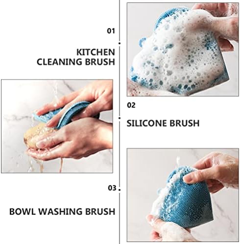 Limpeza de solustre Limpeza de esponja Spurbor Silicone Dish Washing Brushes Prações esponjas de cozinha acessórios