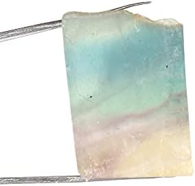 Gemhub solto bi-color fluorite gemstone grau aaaa roug gem 125.25 CT certificado para Wicca & Reiki Cristal