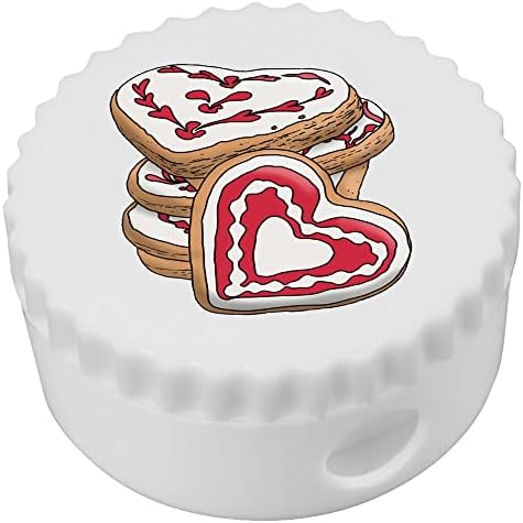 Azeeda 'Heart Biscoits' Compact Let Sharpiner