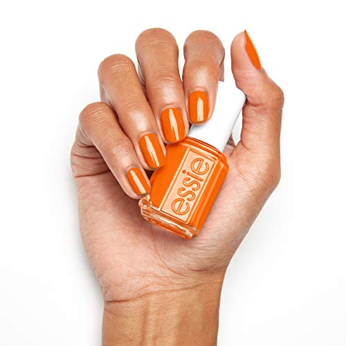 Edição Limitada de Essie Polishits Limited Summer 2021 Collection Color de unhas laranja com acabamento