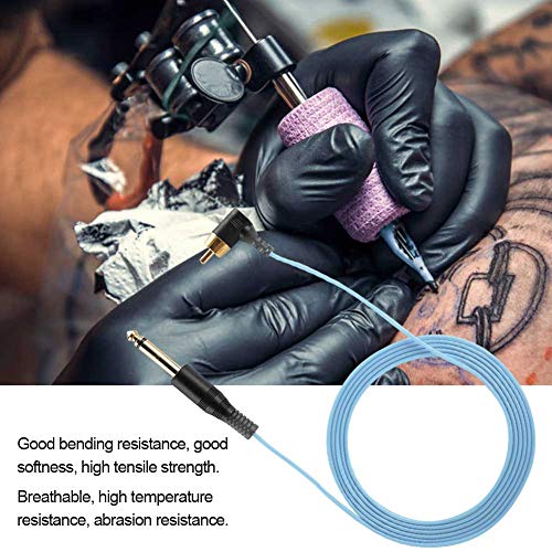 Cordão de clipe de tatuagem, RCA Linha de cabo Tattoo Tattoo Machine Supply Acessório do ângulo de tatuagem