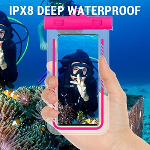 Bolsa de telefone impermeável universal ipx8 capa de telefone à prova d'água para praia subaquática