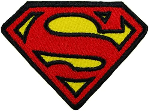 Patch Supermaans Logo Classic. Bordado, ferro ligado. Tamanho 3.1 x 2,4.