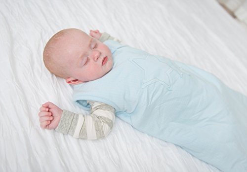 Kushies Baby Pointelle Saco de dormir, azul claro, 18 meses