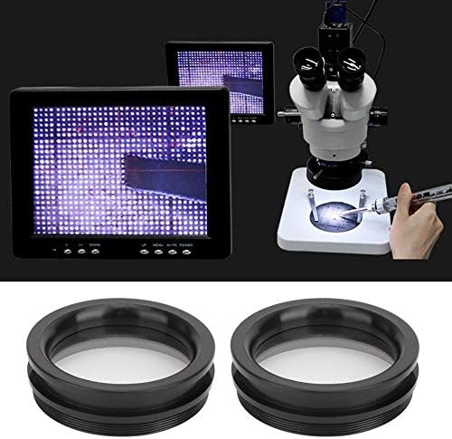 2PCS Lens de lente objetiva Lente auxiliar, à prova de óleo Ultra Fin Alta Transparência Microscópio