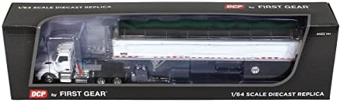 Produtos DCP 1/64 White Kenworth T880 com Wilson Patriot Spread-Exle Belt Trailer 60-1361