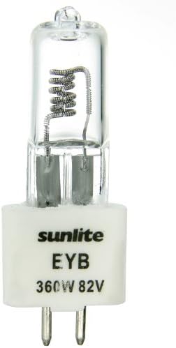 Sunlite EYB 360W/T3.5/82V/CL/G5.3 estágio de bi-pinos de 82-watts de 82 watts de 82 volts, lâmpada