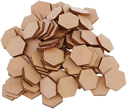 Ｋｌｋｃｍｓ 00/200 peças de 2 mm de espessura de madeira premium de madeira mdf hexagon formas artesanato