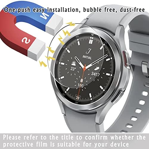 Protetor de tela de vidro temperado de 3 pacote VAXSON, compatível com Emporio Armani Men S Smartwatch