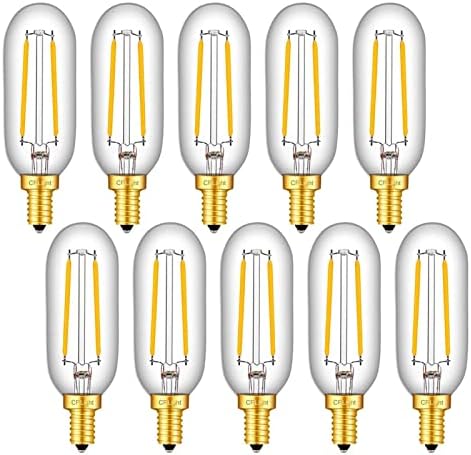 CRUMPLE LED CANDELABRA Bulb 25W equivalente a 250 lúmens, 2700k Lâmpadas de lustre de ledel de 2W de 2W de 2W,